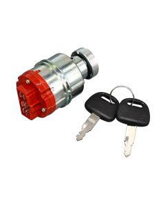 Ignition Switch with 2 Key KHR3078 Compatible with Case Excavator CX130 CX130B CX130C CX130D CX130D LC CX135SR CX145C SR CX160 CX160B CX160C CX160D