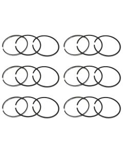 6 Pcs Piston Ring Set For Isuzu 