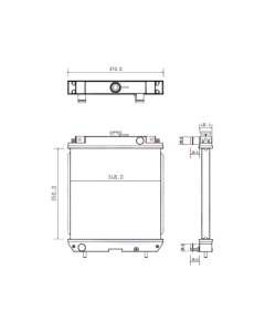 Water Tank Radiator Core ASS&#039;Y 243-6260 For Caterpillar