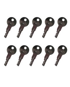 10 PCS Ignition Keys For Caterpillar For Link-Belt