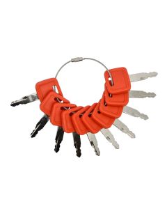 Ignition Key H800 10Pcs For John Deere For Hitachi For Case
