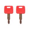 Ignition Key 4286465 2PCS for New Holland for Fiat for Case for Hitachi for John Deere