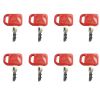 Ignition Key ELI80-0138 8PCS For John Deere For Fiat For Case For Hitachi For New Holland