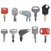 Heavy Construction Equipment Ignition Keys K250 10Pcs For Caterpillar For Bobcat For Komatsu For Kobelco For John Deere For Hitachi