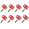 Ignition Key ELI80-0138 8PCS For John Deere For Fiat For Case For Hitachi For New Holland