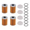4 Psc Fuel Filter and Filtering Disk Set 866171A1 for Mercury