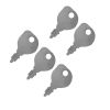 5PCS Ignition Switch Keys 725-0201 For Cub Cadet For Husqvarna For Lesco For Kohler For AYP For Craftsman For Snapper For Murray For John Deere For Scag