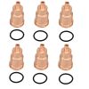 6 PCS Injector Sleeve Tube Copper 3183368 For Volvo For Mack
