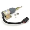 Fuel Stop Solenoid Valve 3932530 Compatible with Komatsu Excavator PC200-6