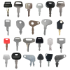 23PCS Ignition Key AT195302 For John Deere For Hitachi For Case For Komatsu For Caterpillar For Hyster For Kobelco For Bobcat For JCB For Bomag For Kubota For Kato For Daewoo 