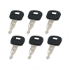Ignition Keys RC411-53933 6Pcs For Kubota 