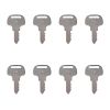 Ignition Key 8Pcs 373 for Kubota 