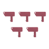 5 PCS Ignition Keys MS634212 For Volvo For Terex