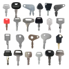 23PCS Ignition Key AT195302 For John Deere For Hitachi For Case For Komatsu For Caterpillar For Hyster For Kobelco For Bobcat For JCB For Bomag For Kubota For Kato For Daewoo 