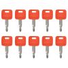 Ignition Key H800 10Pcs For John Deere For Hitachi For Case