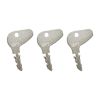 Ignition Key 34070-30800 3PCS for Kubota for Mahindra for Mitsubishi for Case