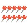 Ignition Key H800 10Pcs For John Deere For Hitachi For Case