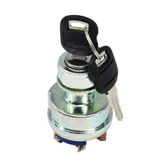 Ignition Switch 4 Wire With 2 Keys 9G7641 For Caterpillar