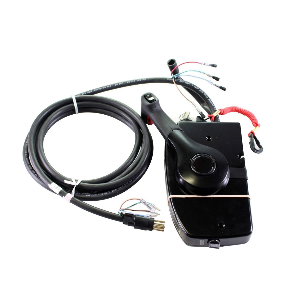 Right Hand Boat Motor Side Mount Remote Control Box with 8 Pin