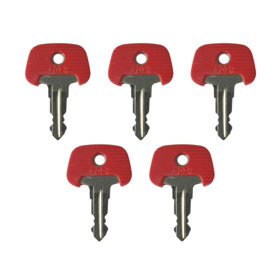 5Pcs Jungheinrich Red Electric Stapler Ignition Key 702 For Komatsu
