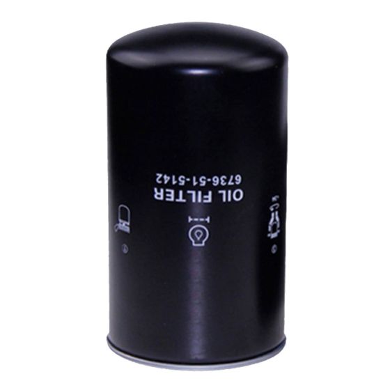 Oil Filter 6736-51-5142 Compatible with Komatsu Bulldozers D39EX-22 S/N 3001-UP D39PX-22 S/N 3001-UP D61EX-23 S/N 30001-UP D61EXI-23 S/N 30001-UP