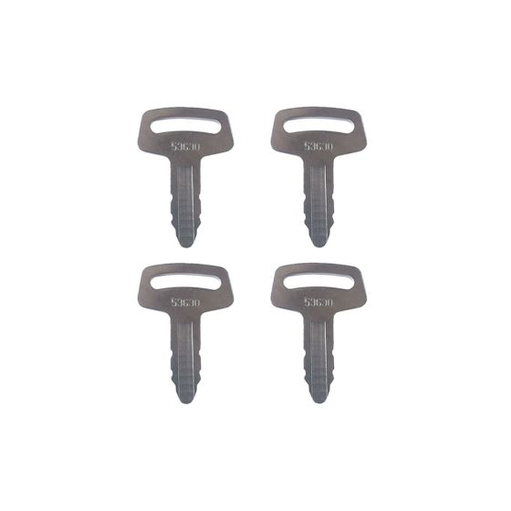 Ignition Keys RC101-53630 4Pcs For Kubota 