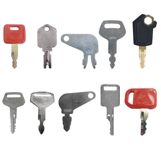 Heavy Construction Equipment Ignition Keys K250 10Pcs For Caterpillar For Bobcat For Komatsu For Kobelco For John Deere For Hitachi