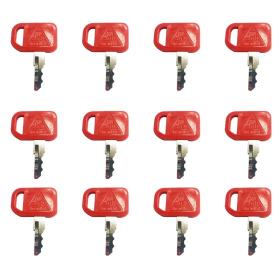 Ignition Key T209428 12Pcs for John Deere for Case for Hitachi for New Holland