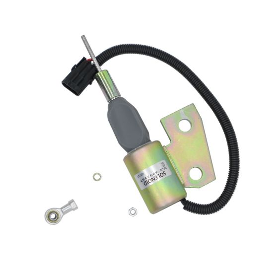Cut Down Solenoid J932529 with 3 Fittings 12V for Hyundai for Cummins for Case