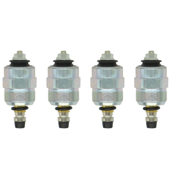 Diesel Fuel Shutdown Solenoid Valve 146650-0820 24V 4Pcs for Cummins for Zexel