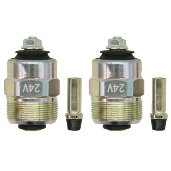 2Pcs Fuel Stop Solenoid Valve 146650-0820 For Cummins For Zexel For Bosch