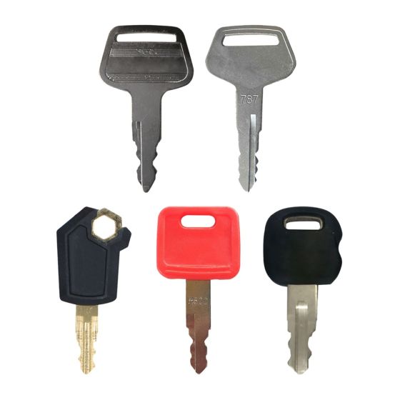 Ignition Keys 5Pcs for Caterpillar for John Deere for Komatsu for Kato