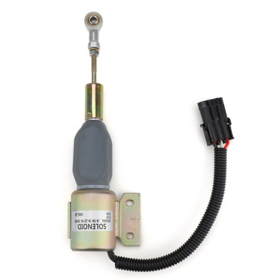 Fuel Stop Solenoid Valve 3932530 Compatible with Komatsu Excavator PC200-6