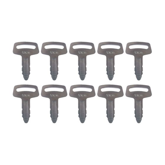 10Pcs Ignition Keys RC101-53630 For Kubota