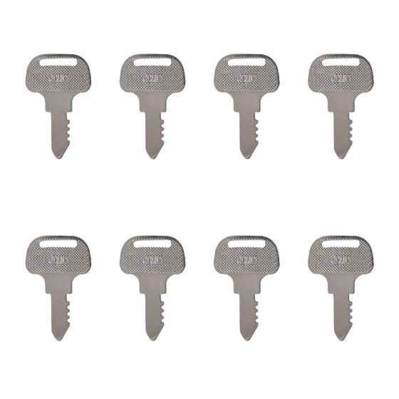 Ignition Key 8Pcs 373 for Kubota 