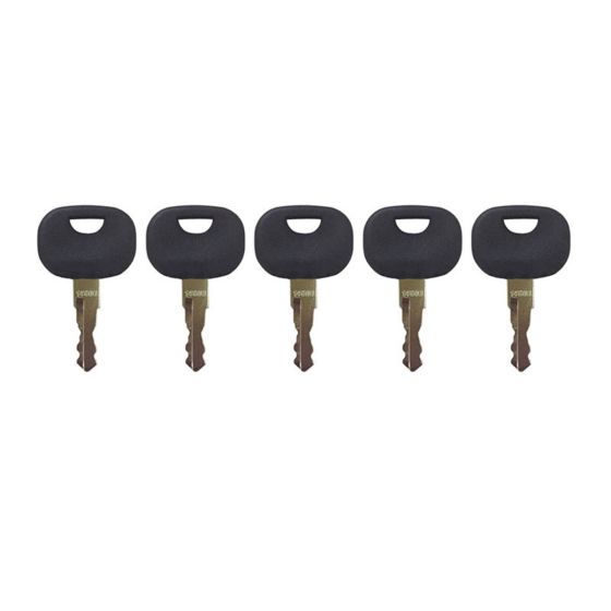 Ignition Keys 940451 5Pcs for Bobcat for Bomag for Caterpillar for Dynapac for Gehl for Hamm for NH for Skytrak for Volvo for Jcb for Moxy Terex