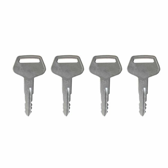 Ignition keys 787 4PCS for Komatsu for Dressta for Sakai for Kalmar 